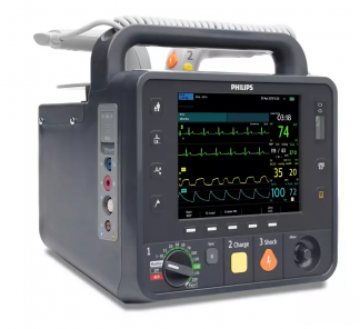 HeartStart Intrepid Defibrillator + SpO2 + NIBP + EtCO2 + Temp + Pacing + QCPR